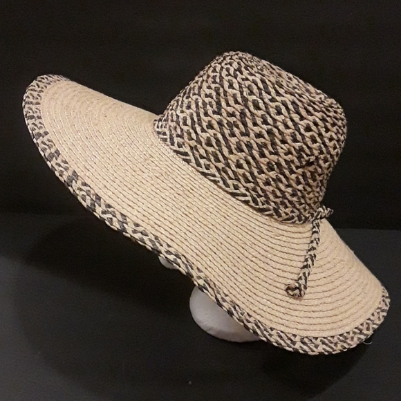 c VINYAGE SCALA ONE SIZE WOVEN STRAW HAT - Picture 3 of 5